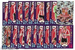 2016 / 2017 EPL Match Attax SUNDERLAND Team Set (23 Cards) - Picture 1 of 2
