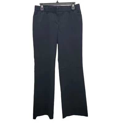 Express Design Studio Women's Editor Black Sateen Pinstripe Trousers Size 4 - Image 1 of 4