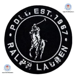 "Parche de jugador de polo estilo clásico de 3,5"" - bordado para planchar/coser para chaquetas, B" - Imagen 1 de 3