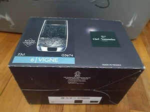 chef sommelier france strong crystal glass g3674 set of 6 vigne 33cl(0BB6) - Picture 1 of 6