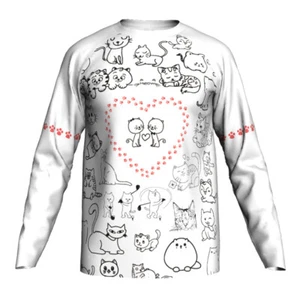 MTB Fahrrad Trikot Kitty Motocross Radjacke Abfahrtsshirt Mountain Cat Mantel - Bild 1 von 5