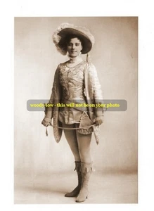 mm168 - Stage Actress Hetty King in panto - print 6" x4" - Picture 1 of 1