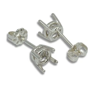 Round Basket Pre-notched Earring Mountings - Picture 1 of 1