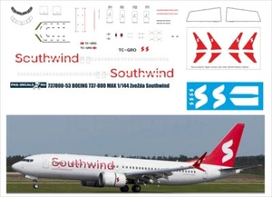 Boeing 737-800 SouthWind 1/144 PAS-DECALS 737800-53 - Picture 1 of 1
