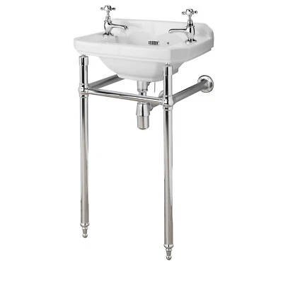 Hudson Reed Richmond Adjustable Washstand 500-560mm Wide Basins - Chrome