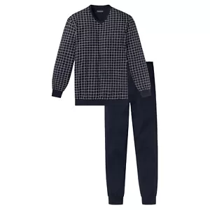 SCHIESSER Herren langer Schlafanzug Nachtwäsche Loungewear Longsleeve Pyjama-Set - Bild 1 von 3