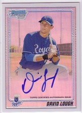 2010 Bowman Chrome Prospects Refractors Card #BCP107B David Lough Auto /500