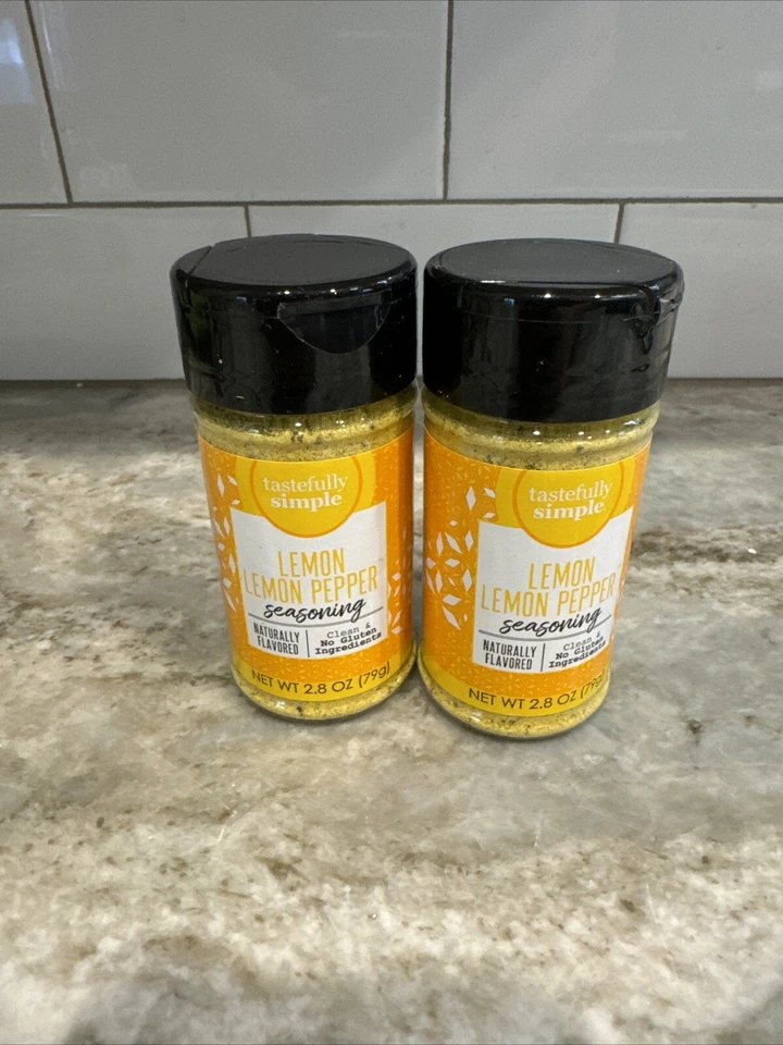 简约柠檬胡椒调味料 - 2 瓶 — 第 1/1 张图片