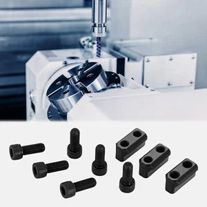 Juego de 3 tuercas en T mordazas tuercas en T con 6 pernos M10 para mandril hueco hidráulico de 3 mordazas de 6" - Imagen 1 de 10