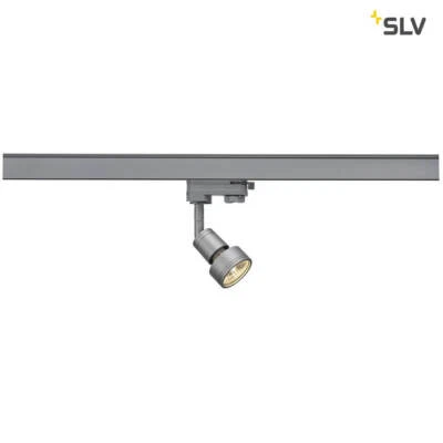 SLV 153564 PURI Lampenkopf silbergrau GU10 max. 50W inkl. 3P.-Adapter - Bild 1 von 3