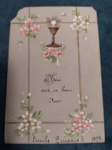 Image pieuse communion celluloïd - Picture 1 of 2