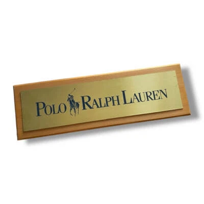 Original Vintage Polo Ralph Lauren Retail Store Display Sign - Image 1 of 2