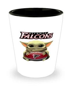 Atlanta FALKEN Baby Yoda süß lustig FALKEN Schnapsglas Weihnachtsgeschenk - Bild 1 von 1