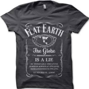 Flat Earth, Earth is FLAT, Firmament, NASA Conspiracy Globe Lie t-shirt 9806 - Picture 1 of 11