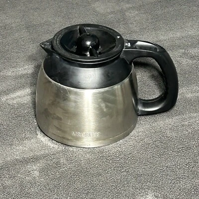 Jarra de repuesto térmica de 8 tazas de acero inoxidable Mr. Coffee, con tapa usada Foto 1 de 4