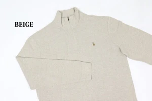 *KLEINER DEFEKT* Polo Ralph Lauren 1/4 Reißverschluss Pullover Pullover - beige - Größe: XL - Bild 1 von 4