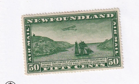 NEWFOUNDLAND # C10 VF-MVLH 50cts CAT VALUE $50 Cover