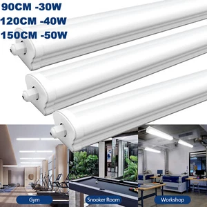 60/120/150cm LED Röhren Feuchtraumleuchte Werkstatt Garage Lampe Deckenleuchte - Bild 1 von 21