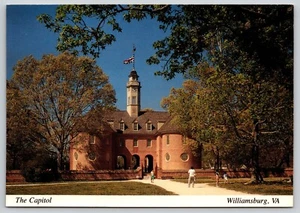 Postal Capitolio Colonial Williamsburg Virginia - Fred Miller - Imagen 1 de 2