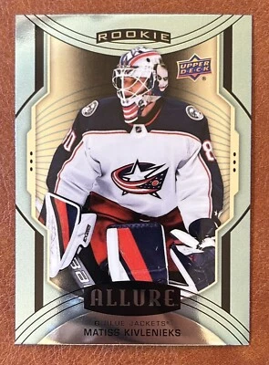 Matiss Kivlenieks 2020-21 Upper Deck Allure Blue SP #121 Rookie Card - Image 1 of 2