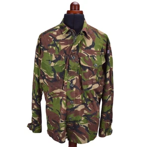 British Army Camo Military Woodland DPM Shirt 180/96 M Regular Zip - Picture 1 of 11