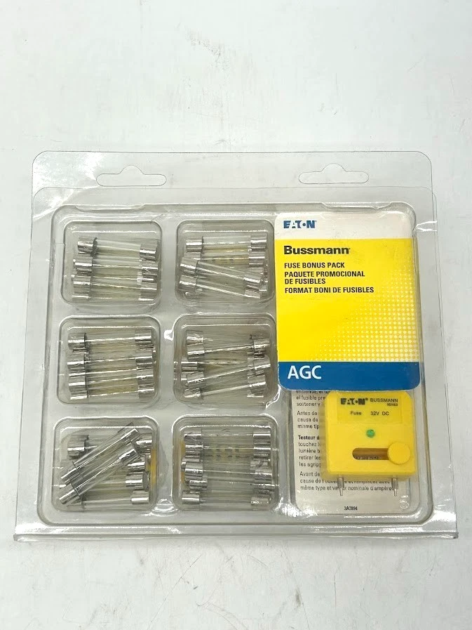 Bussmann 60pc Kit AGC Glass Fuse Agc-ek