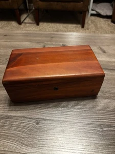Vintage! Lane Miniature Cedar Chest Jewelry Trinket Box 9” L X 5” W - Picture 1 of 8