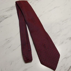 Canali Tie Men's Italy Squares Red Blue Geometric Office Work Church 63" - Picture 1 of 6