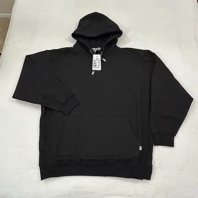 Sudadera con capucha suéter Pro Club Heavyweight negra Skater Essentials para hombre 3XL Foto 1 de 4