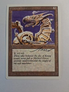 Mtg Dragon Engine Ap Artist Proof Signed Antiquities Autograph  - Picture 1 of 10