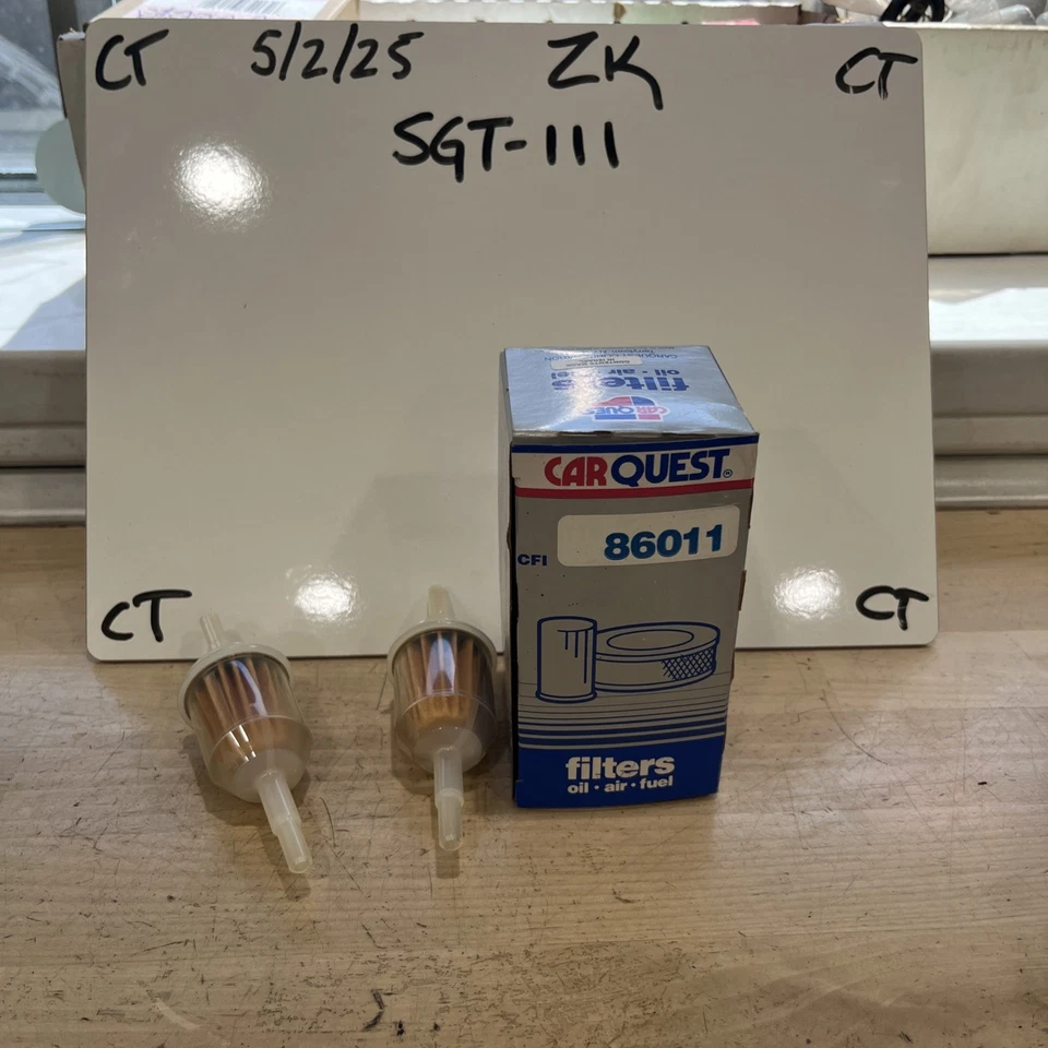 Filtro de combustible CARQUEST 86011 paquete de 2 Foto 1 de 3