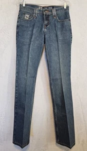CRUEL GIRL Jeans Juniors Blue Low Rise Slim Fit Straight Sz 3 Reg Light Starch - Picture 1 of 13