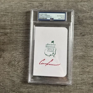 Corey Conners Signed Autograph Masters Scorecard PSA DNA Augusta National Golf - Picture 1 of 2