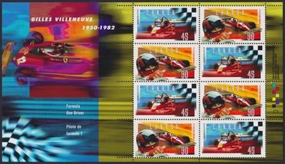 F-EX27755 CANADA MNH 1997 GILES VILLANUEVE GREAT PRIX FORMULA I. - Image 1 of 4