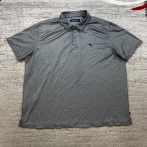 Camisa Polo Tommy Bahama 3XL XXXL Gris Marlín Rendimiento Preppy Island Caminata Para Hombres - Imagen 1 de 10