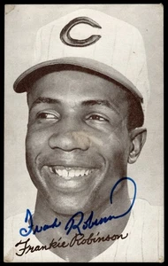 1963 leere Rückseite signiert Autoausstellungen Frank Robinson HOF Cincinnati Reds - Bild 1 von 2