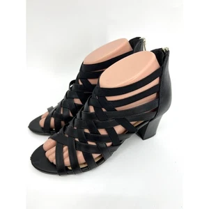 Sandalias de tacón Liz Claiborne LC DEIDRA negras talla 6,5 M - Imagen 1 de 7