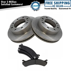 Rotors & Front Premium Posi Metallic Brake Pads Set Kit for Chevy Truck - Picture 1 of 4