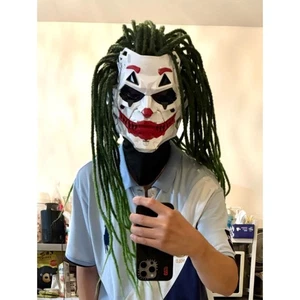 Cosplay Casco de Resina Halloween utilería Cyberpunk Joker Hombre Máscara Facial Completa Regalo 1 pieza - Imagen 1 de 11