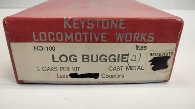 Kit de trabajo de locomotora Keystone #HO-100 Log Buggie 2 autos con camiones Foto 1 de 4