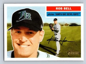 2005 Topps Heritage #246b Rob Bell Tampa Bay Devil Rays - NM/MT - Picture 1 of 2