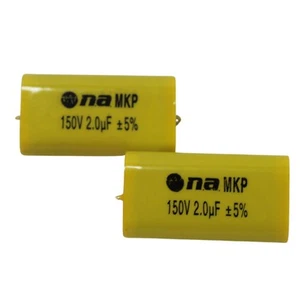 2.0 Microfarad 150 Volt Metalized Film Bass Blocker Capacitors Pack of 25 - Picture 1 of 4