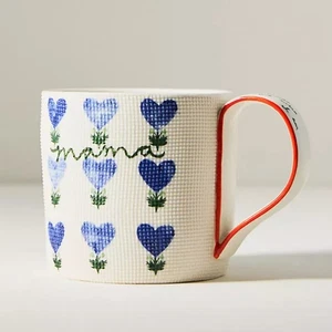 Taza Anthropologie Mama Annie Gres Mamá Nueva - Imagen 1 de 12