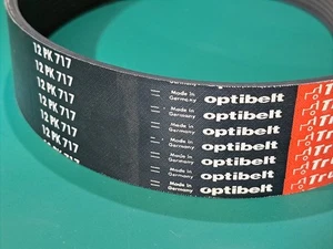 Optibelt 12PK717 V-Ribbed Belt, 12 Rib Multi V Drive Belt - Picture 1 of 4