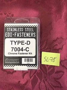 EDI Fasteners - Type D Chrome 7004-C License Plate Hardware NIB - Picture 1 of 2