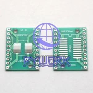 SSOP20 PCB SMD DIP/Adapter Plate Pitch 0.65/1.27mm(1pcs ) - Picture 1 of 1