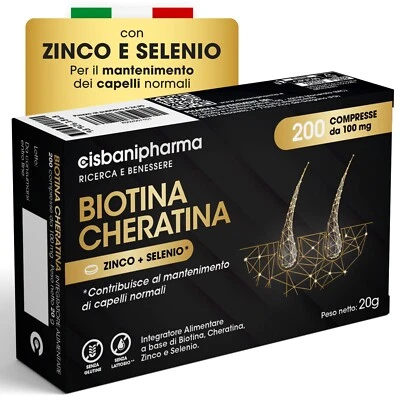 Biotina Cheratina - Integratore Capelli e Rinforzante per Unghie, con Zinco - Immagine 1 di 4