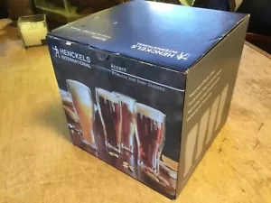 J. A. Henckels 14 OZ Juego de 4 vasos de cerveza de doble pared firmados nuevos en caja - Imagen 1 de 6