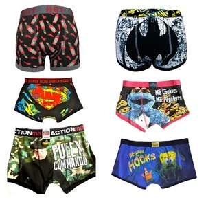 Mens Character Boxer Shorts Cartoon Superhero Novelty Boxers Underwear New - Picture 1 of 3