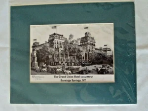 Saratoga Springs NY Grand Union Hotel Rendering Print Signed & Numbered 1/200 - Picture 1 of 4